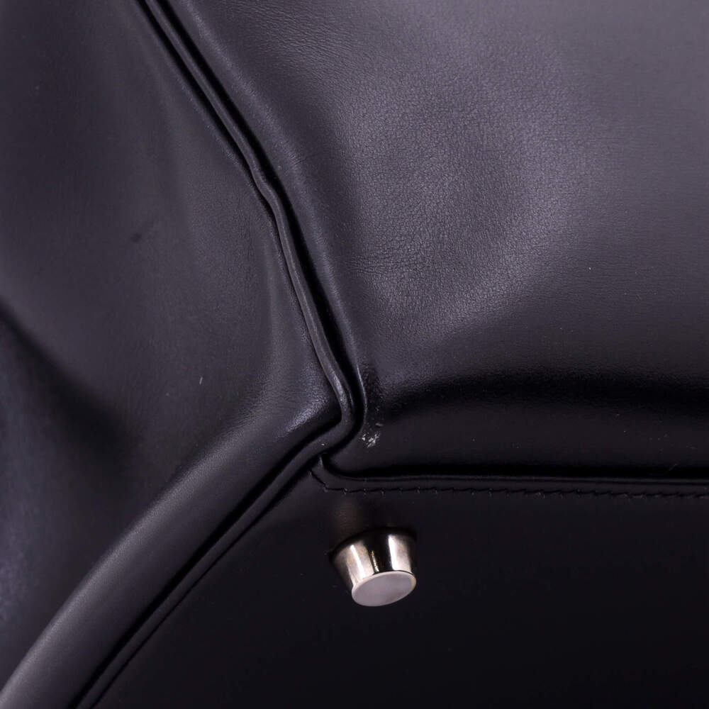 Hermes Kelly 35 Black Box Calf with Palladium Hardware - Picture 8 of 8
